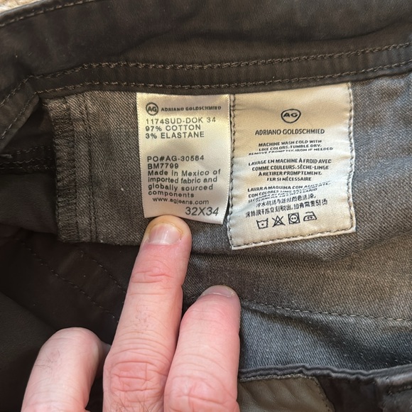 AG The Graduate - tailored leg- Chino - Grey 32x34 - Picture 4 of 4